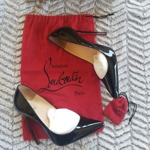 Christian Louboutin Patent Black Pigalle